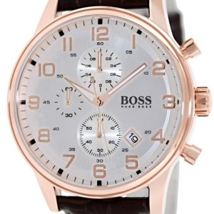 Hugo Boss Aeroliner Herrklocka 1512519 Silverfärgad/Läder Ø44 mm