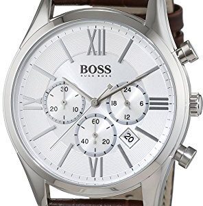 Hugo Boss Ambassador Herrklocka 1513195 Silverfärgad/Läder Ø44 mm