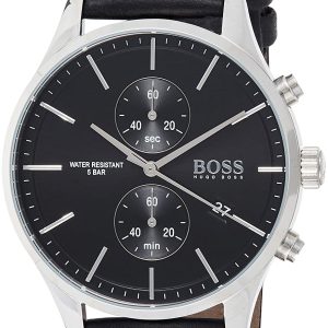 Hugo Boss Associate Herrklocka 1513803 Svart/Läder Ø42 mm