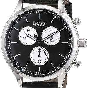 Hugo Boss Chronograph Herrklocka 1513543 Svart/Läder Ø42 mm