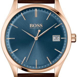 Hugo Boss Commissioner Herrklocka 1513832 Blå/Läder Ø42 mm