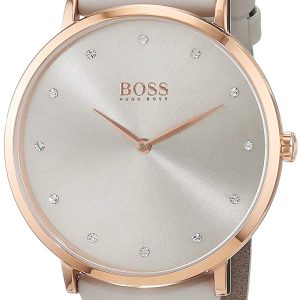 Hugo Boss Damklocka 1502412 Silverfärgad/Läder Ø40 mm