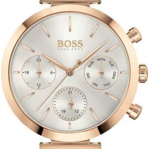 Hugo Boss Damklocka 1502531 Silverfärgad/Roséguldstonat stål Ø36