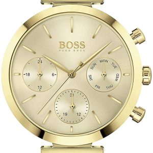 Hugo Boss Damklocka 1502532 Champagnefärgad/Gulguldtonat stål Ø36