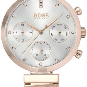 Hugo Boss Damklocka 1502553 Silverfärgad/Roséguldstonat stål Ø36