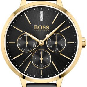 Hugo Boss Damklocka 1502601 Symphony Svart/Stål Ø38 mm