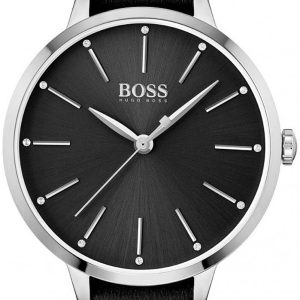 Hugo Boss Damklocka 1502609 Symphony Svart/Läder Ø38 mm