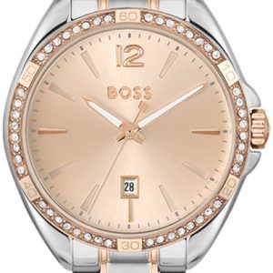 Hugo Boss Damklocka 1502622 Felina Roséguldstonad/Roséguldstonat