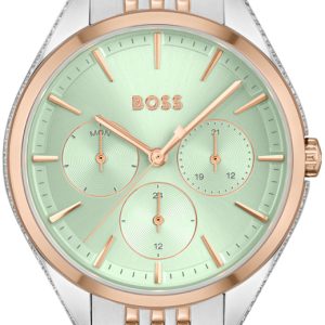 Hugo Boss Damklocka 1502641 Saya Grön/Roséguldstonat stål Ø38 mm