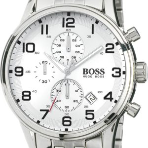 Hugo Boss Herrklocka 1512445 Aeroliner Silverfärgad/Stål Ø44 mm