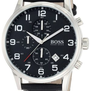 Hugo Boss Herrklocka 1512448 Aeroliner Svart/Läder Ø44 mm