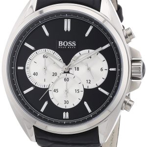 Hugo Boss Herrklocka 1512879 Chronograph Svart/Läder Ø45 mm