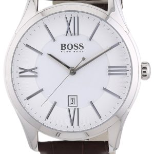 Hugo Boss Herrklocka 1513021 Ambassador Silverfärgad/Läder Ø44 mm