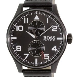 Hugo Boss Herrklocka 1513083 Sport Svart/Läder Ø45 mm