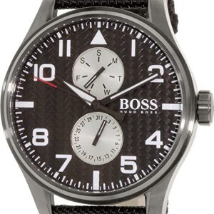 Hugo Boss Herrklocka 1513086 Aeroliner Svart/Textil Ø50 mm