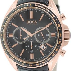 Hugo Boss Herrklocka 1513092 Chronograph Svart/Läder Ø47 mm