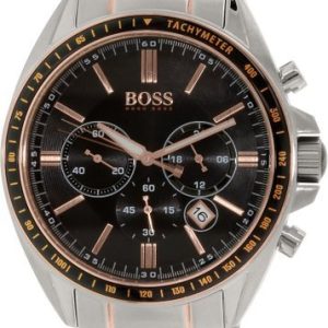 Hugo Boss Herrklocka 1513094 Chronograph Svart/Roséguldstonat stål