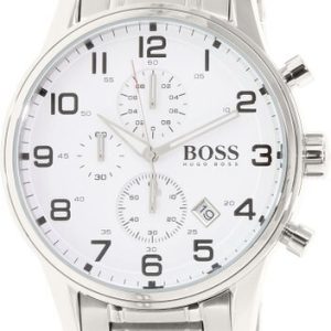 Hugo Boss Herrklocka 1513182 Aeroliner Vit/Stål Ø44 mm