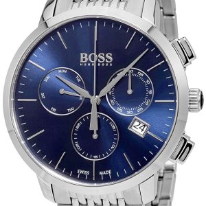 Hugo Boss Herrklocka 1513269 Swiss Made Blå/Stål Ø44 mm