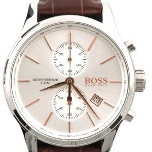 Hugo Boss Herrklocka 1513280 Jet Silverfärgad/Läder Ø42 mm