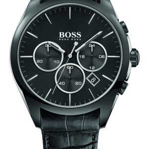 Hugo Boss Herrklocka 1513367 Onyx Svart/Läder Ø46 mm