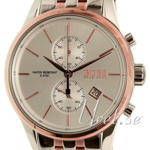 Hugo Boss Herrklocka 1513385 Jet Silverfärgad/Roséguldstonat stål