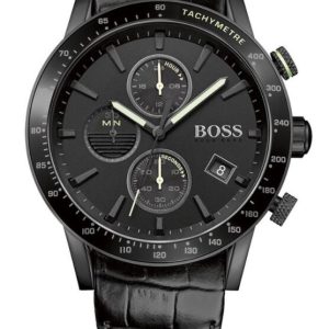 Hugo Boss Herrklocka 1513389 Rafale Svart/Läder Ø44 mm