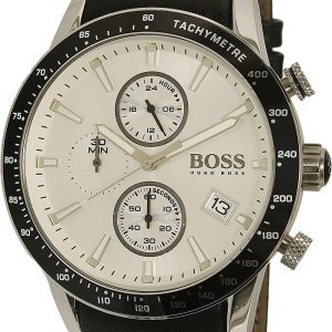 Hugo Boss Herrklocka 1513403 Rafale Silverfärgad/Läder Ø44 mm