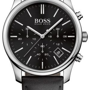 Hugo Boss Herrklocka 1513430 Time One Svart/Läder Ø42 mm