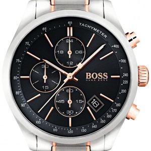 Hugo Boss Herrklocka 1513473 Chronograph Svart/Roséguldstonat stål