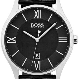 Hugo Boss Herrklocka 1513485 Svart/Läder Ø44 mm