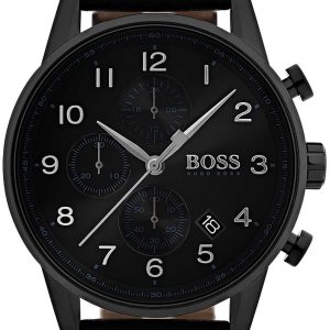 Hugo Boss Herrklocka 1513497 Svart/Läder Ø44 mm