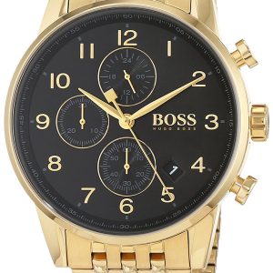 Hugo Boss Herrklocka 1513531 Chronograph Svart/Gulguldtonat stål