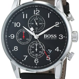 Hugo Boss Herrklocka 1513535 Chronograph Svart/Läder Ø44 mm