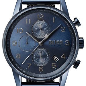 Hugo Boss Herrklocka 1513538 Chronograph Blå/Stål Ø44 mm