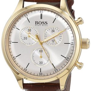 Hugo Boss Herrklocka 1513545 Chronograph Silverfärgad/Läder Ø42 mm