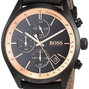 Hugo Boss Herrklocka 1513550 Svart/Läder Ø44 mm