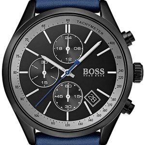 Hugo Boss Herrklocka 1513563 Svart/Läder Ø44 mm