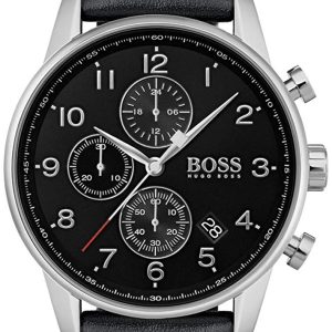 Hugo Boss Herrklocka 1513678 Svart/Läder Ø44 mm