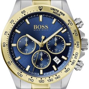 Hugo Boss Herrklocka 1513767 Blå/Gulguldtonat stål Ø45 mm