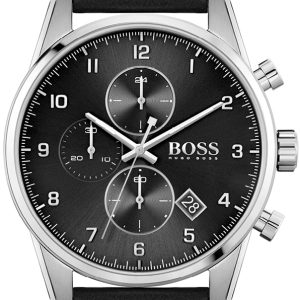 Hugo Boss Herrklocka 1513782 Svart/Läder Ø44 mm