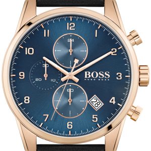 Hugo Boss Herrklocka 1513783 Skymaster Blå/Läder Ø44 mm