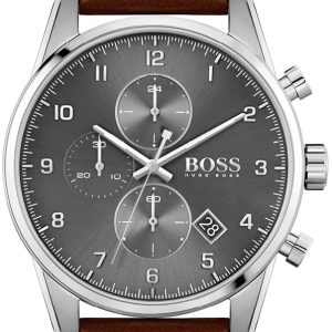 Hugo Boss Herrklocka 1513787 Grå/Läder Ø44 mm