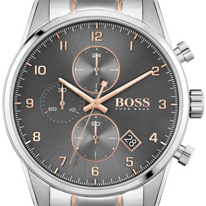 Hugo Boss Herrklocka 1513789 Skymaster Grå/Roséguldstonat stål