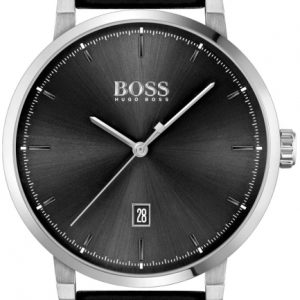 Hugo Boss Herrklocka 1513790 Svart/Läder Ø42 mm