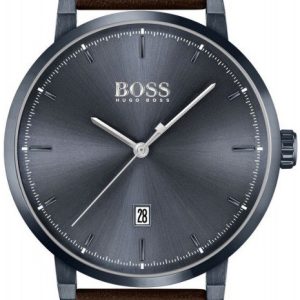 Hugo Boss Herrklocka 1513791 Confidence Blå/Läder Ø42 mm