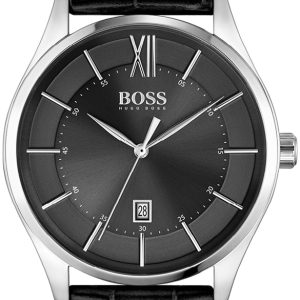 Hugo Boss Herrklocka 1513794 Distinction Svart/Läder Ø42 mm