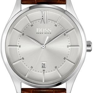 Hugo Boss Herrklocka 1513795 Silverfärgad/Läder Ø42 mm