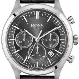 Hugo Boss Herrklocka 1513799 Svart/Läder Ø44 mm