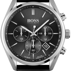 Hugo Boss Herrklocka 1513816 Champion Svart/Läder Ø44 mm